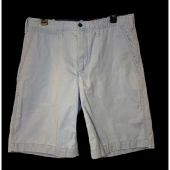 Polo Ralph Lauren Men’s Classic Chino Shorts Flat Front Sz. 33 Light Blue - Picture 2 of 11
